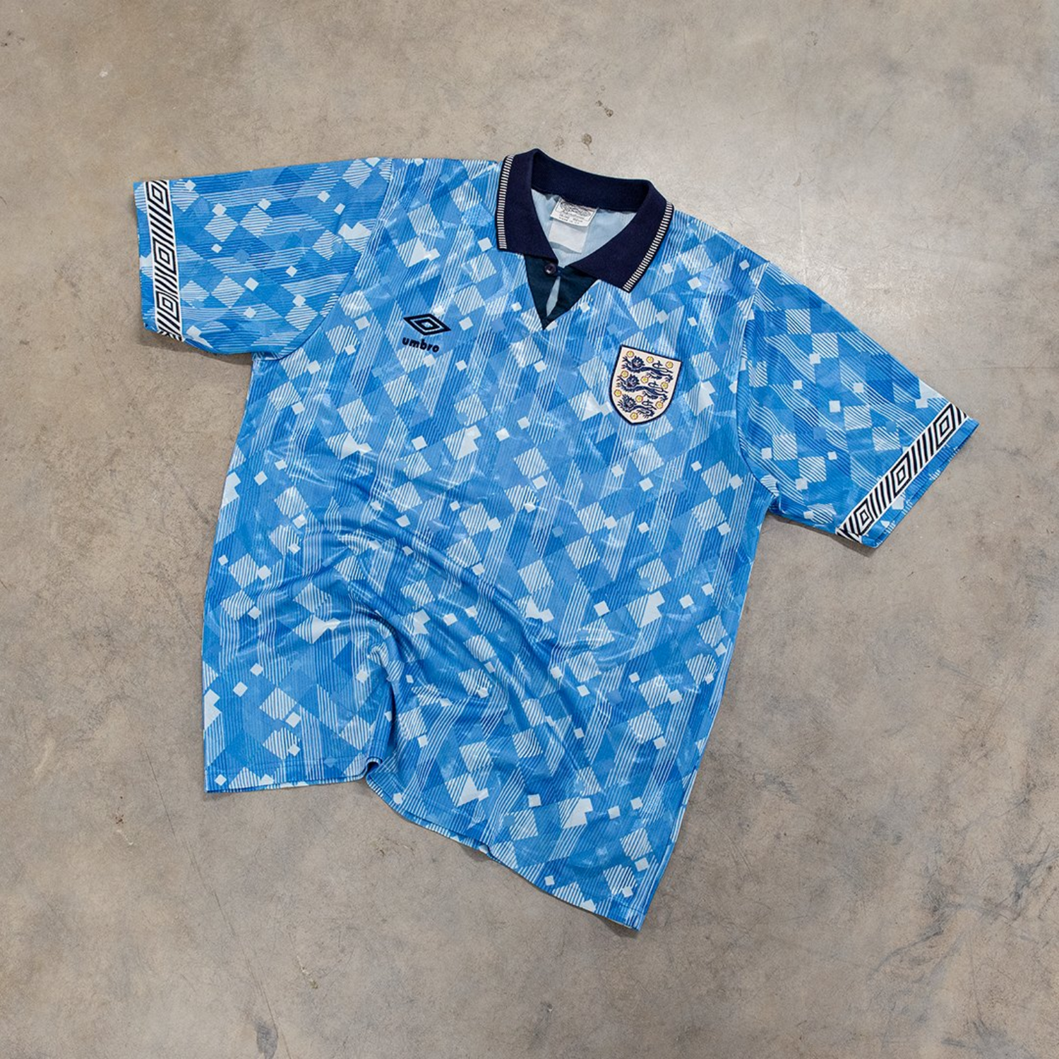 Camiseta de la tercera equipación de Inglaterra 1990