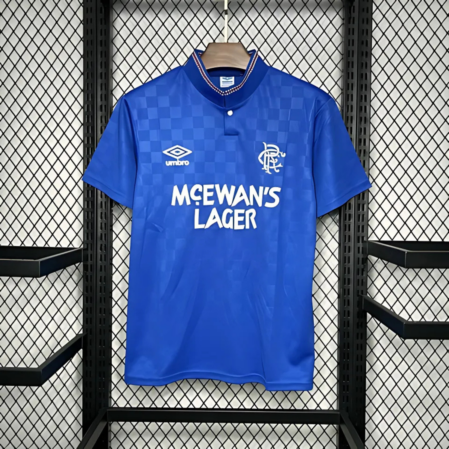 Camiseta de local del Rangers FC 1987/90