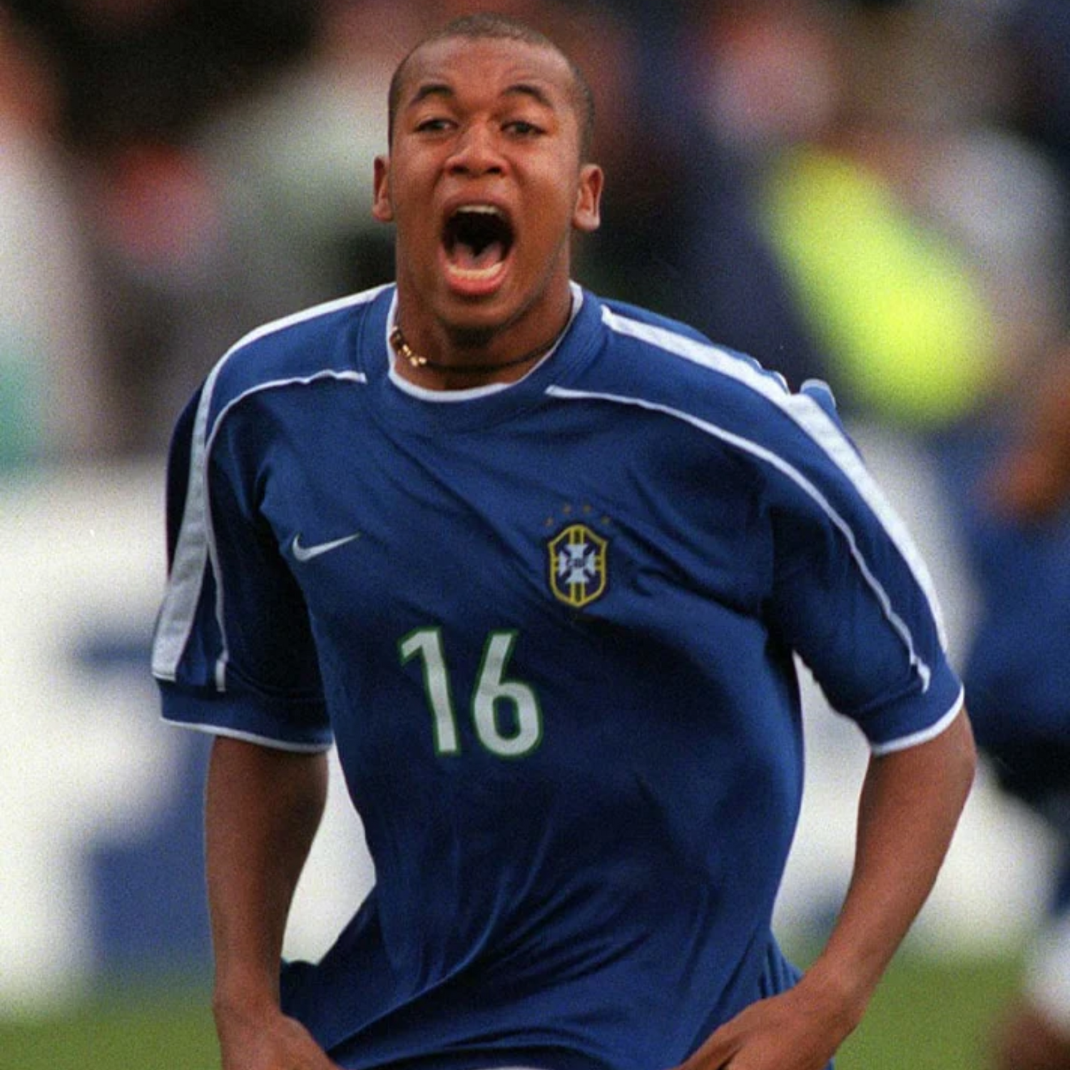 Camiseta de visitante de Brasil 1998