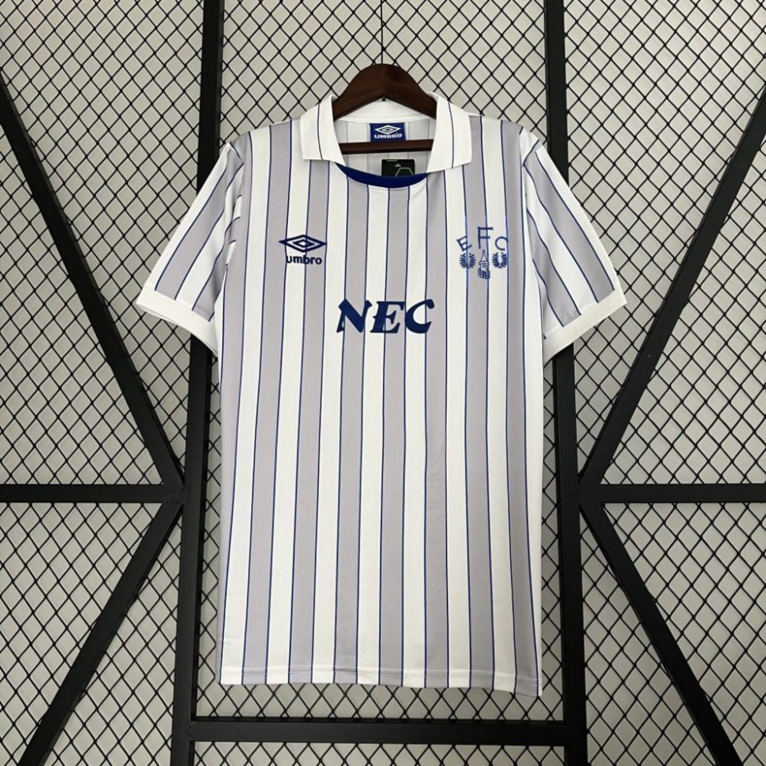 Camiseta visitante del Everton 1988/90