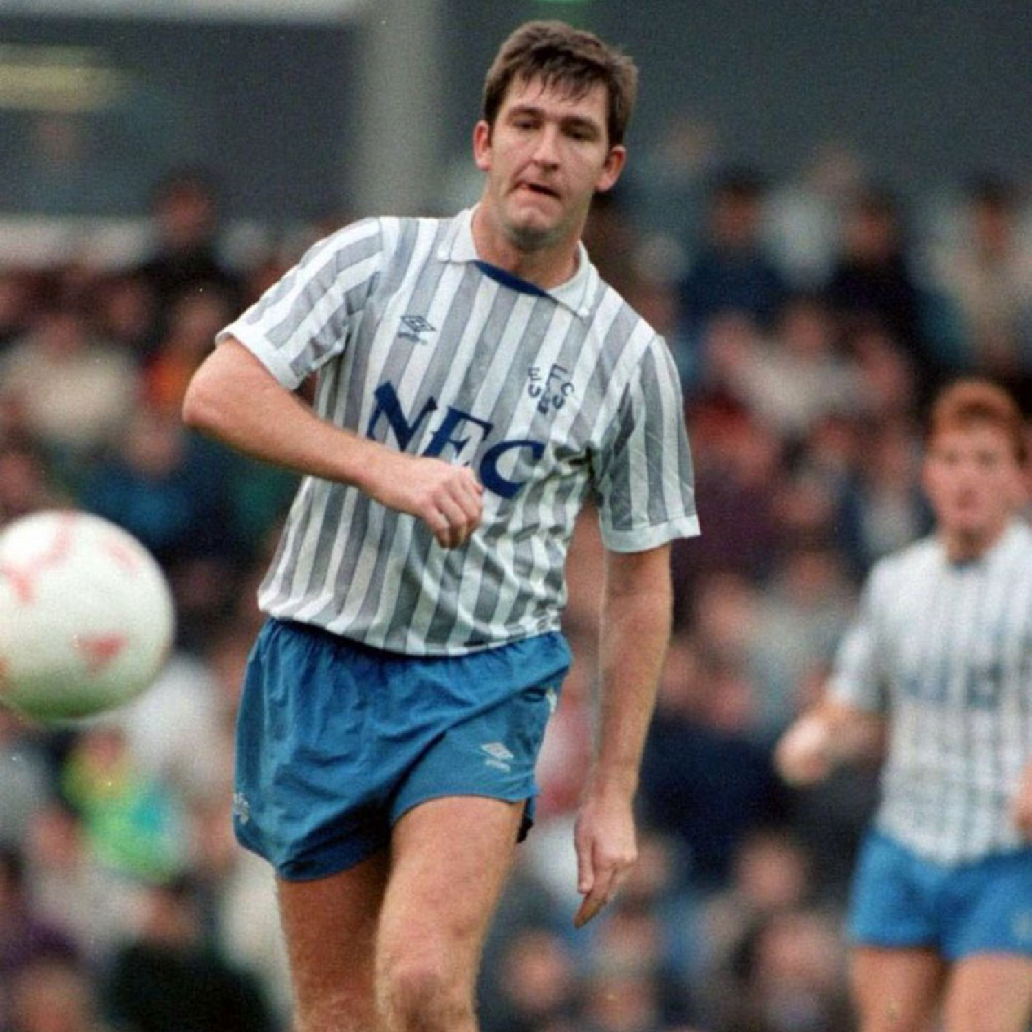 Camiseta visitante del Everton 1988/90