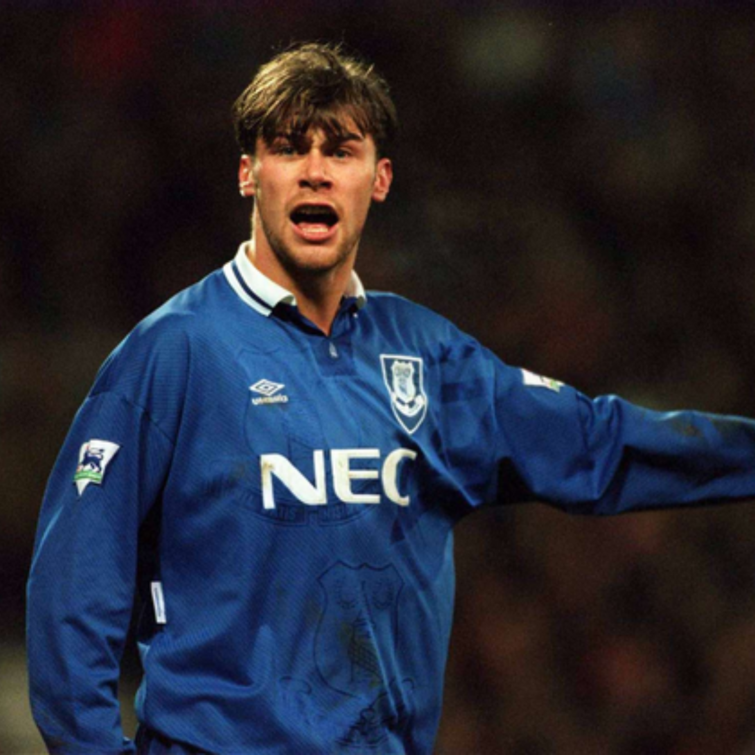 Camiseta de local del Everton 1994/95