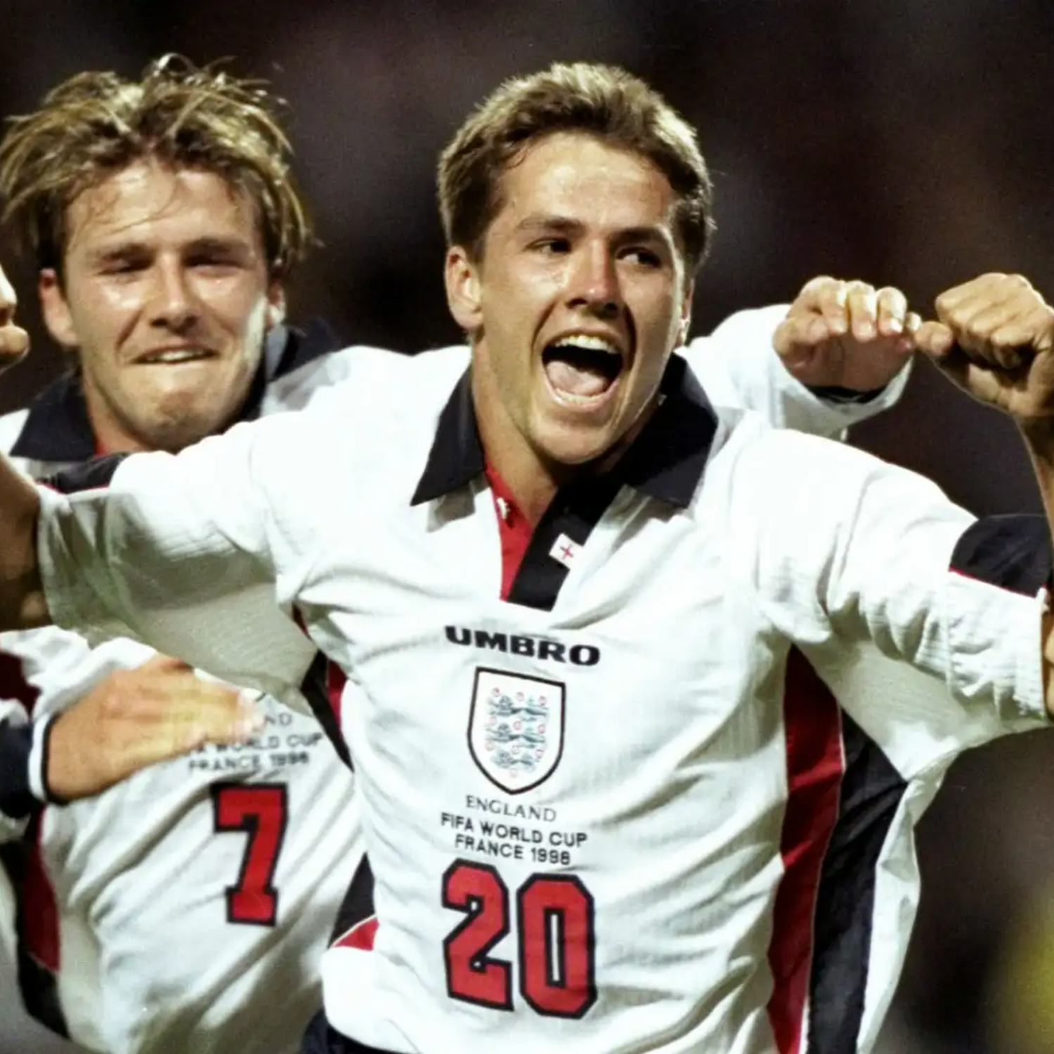 Camiseta local de Inglaterra 1998