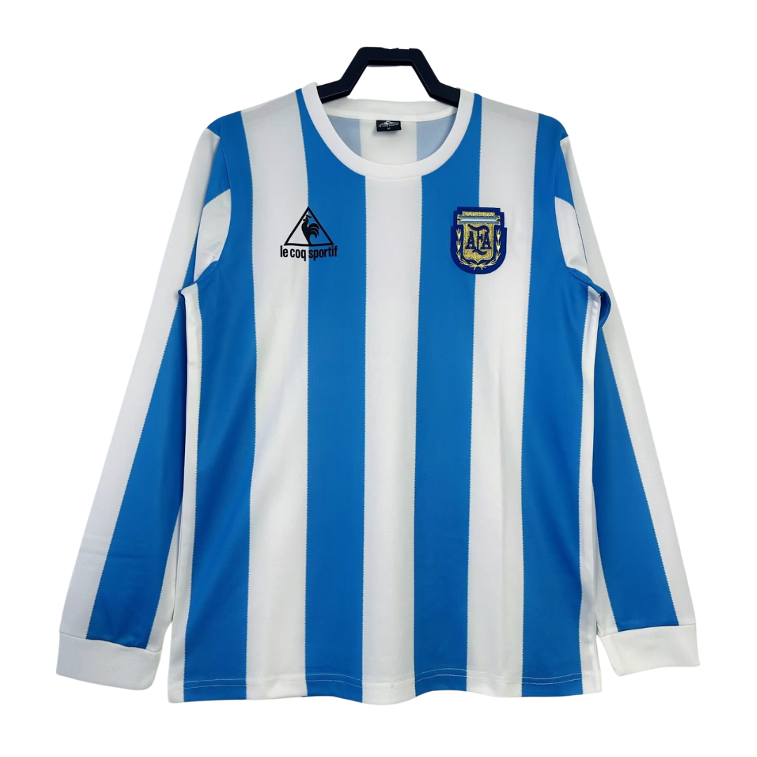 Argentina Long Sleeve Home Shirt - 1986