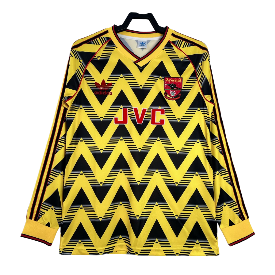 Arsenal Long Sleeve Away Shirt - 1991-93