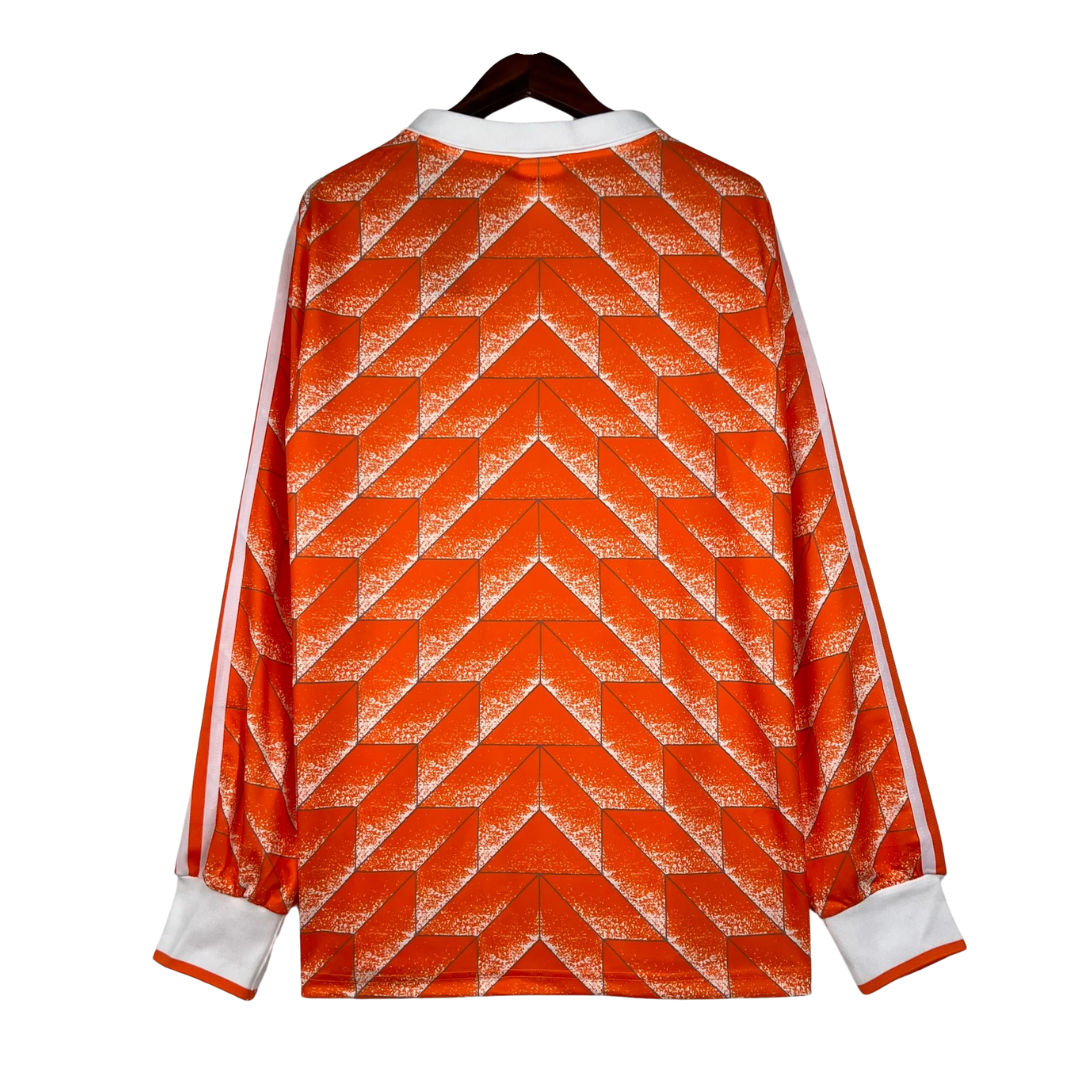 Netherlands Long Sleeve Home Shirt - 1988